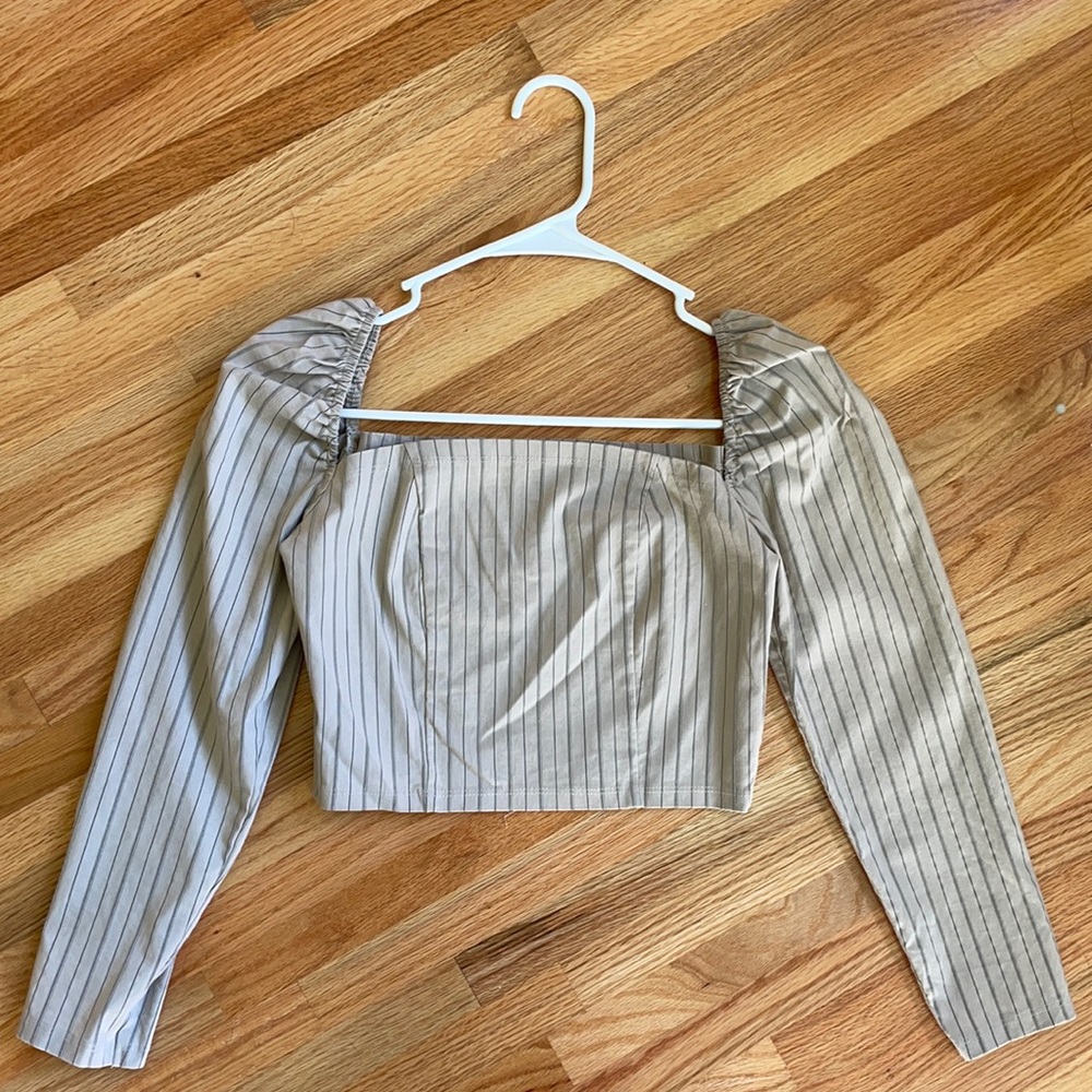 Urban Outfitters Striped Beige Top